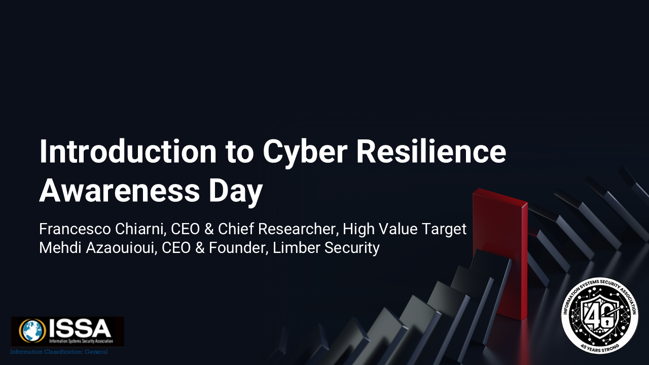 Introduction to Cyber Resilience Awareness Day