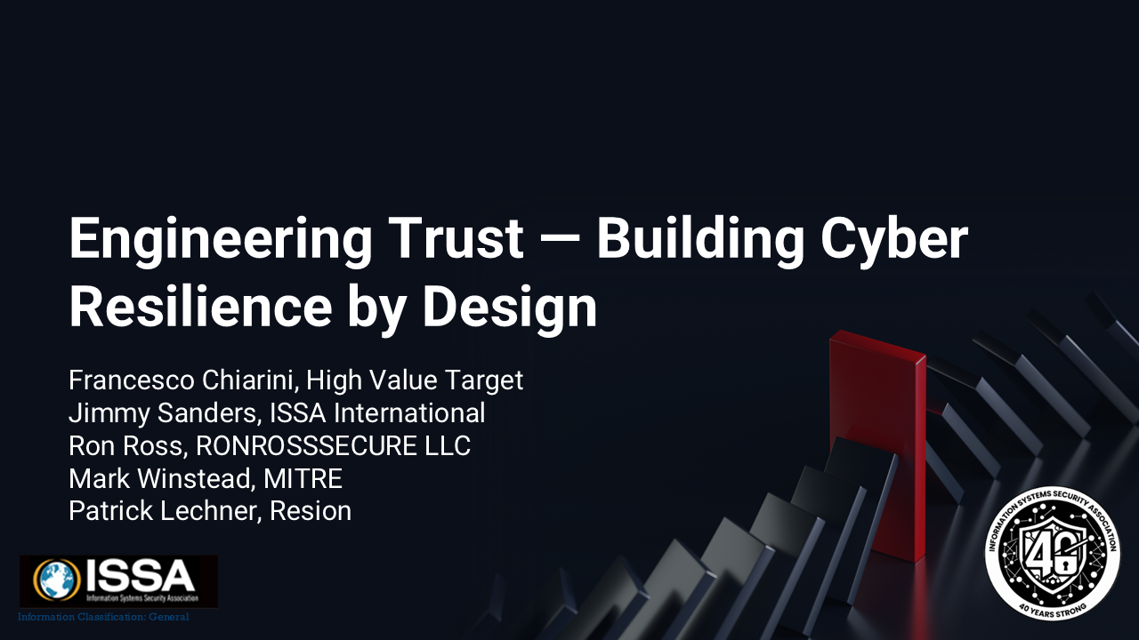 Engineering Trust — Building Cyber Resilience by Design